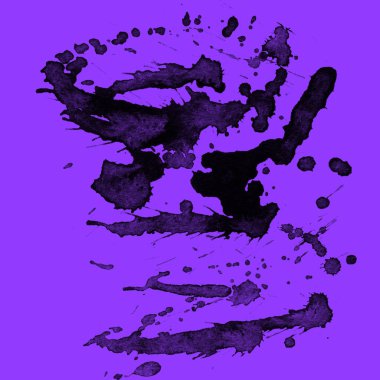 mor arka plan doku soyut siyah boya splatters