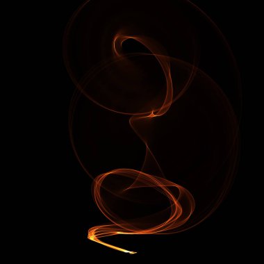 koyu arka plan üzerinde ateşle soyut duvar kağıdı