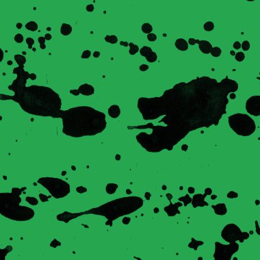 yeşil arka plan doku soyut siyah boya splatters
