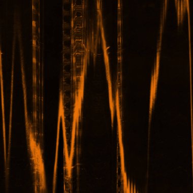 Dijital ekran aksaklık etkisi doku soyut. Turuncu ve siyah
