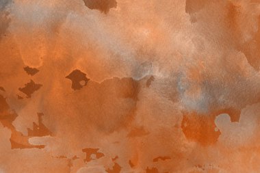 Kağıt arka plan üzerinde turuncu suluboya boya