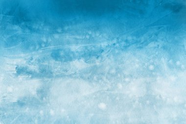 sulu boya boyama doku ile mavi arka plan