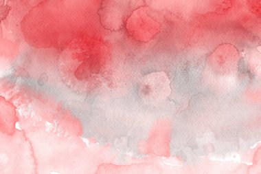 Kağıt arka plan üzerinde kırmızı sulu boya boya