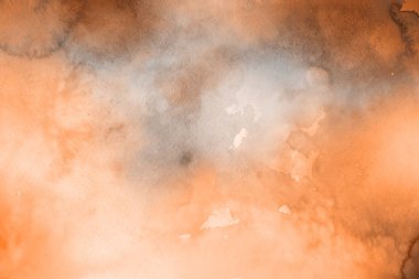 Kağıt arka plan üzerinde turuncu suluboya boya