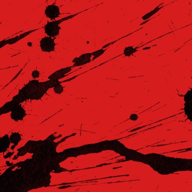kırmızı arka plan doku soyut siyah boya splatters