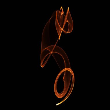 koyu arka plan üzerinde ateşle soyut duvar kağıdı