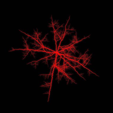 yıldırım koyu arka plan üzerinde parlayan ile soyut duvar kağıdı