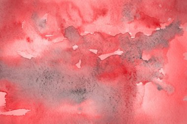 sulu boya boyama doku ile kırmızı arka plan