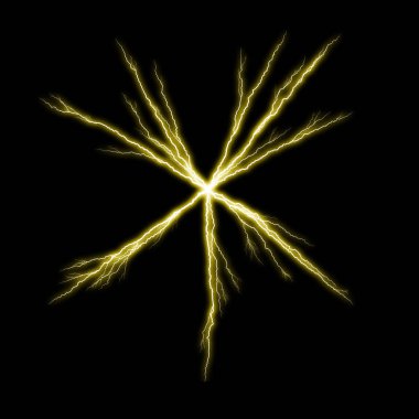 yıldırım koyu arka plan üzerinde parlayan ile soyut duvar kağıdı