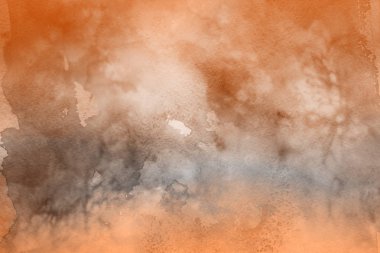 Kağıt arka plan üzerinde turuncu suluboya boya