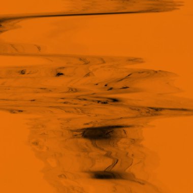 Dijital ekran aksaklık etkisi doku soyut. Turuncu ve siyah