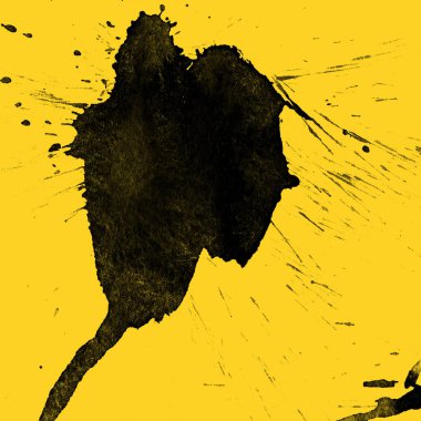 Soyut Beyaz boya doku siyah arka plan üzerine splatters