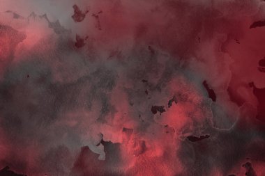Kağıt arka plan üzerinde kırmızı sulu boya boya