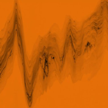 Dijital ekran aksaklık etkisi doku soyut. Turuncu ve siyah