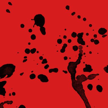 kırmızı arka plan doku soyut siyah boya splatters