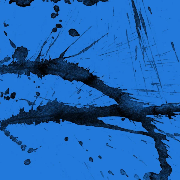 mavi arka plan doku soyut siyah boya splatters