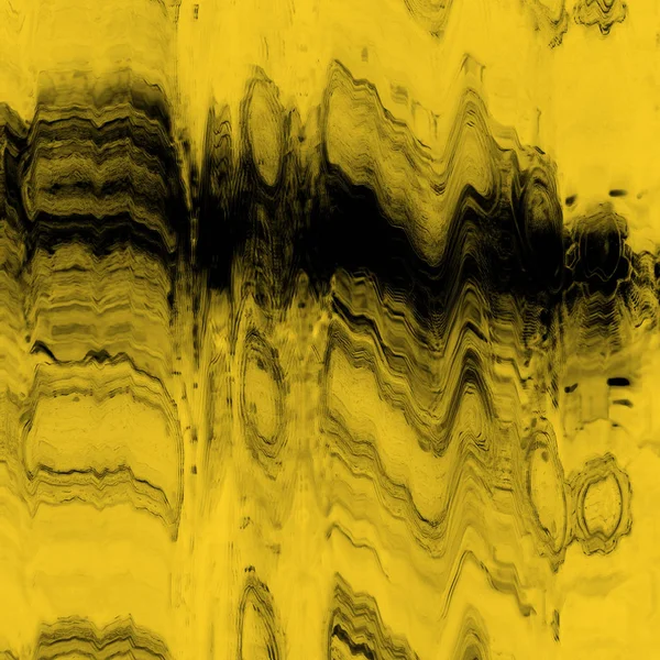 Textura Abstracta Del Efecto Fallo Pantalla Digital Amarillo Negro —  Fotos de Stock