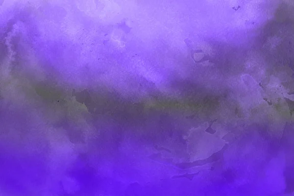 Pittura Acquerello Viola Sfondo Astratto Carta — Foto Stock