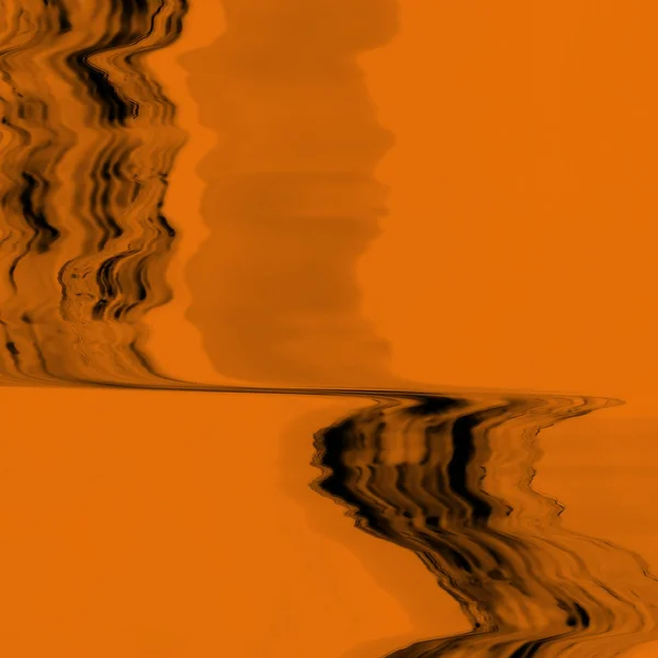 Textura Abstracta Del Efecto Fallo Pantalla Digital Naranja Negro — Foto de Stock