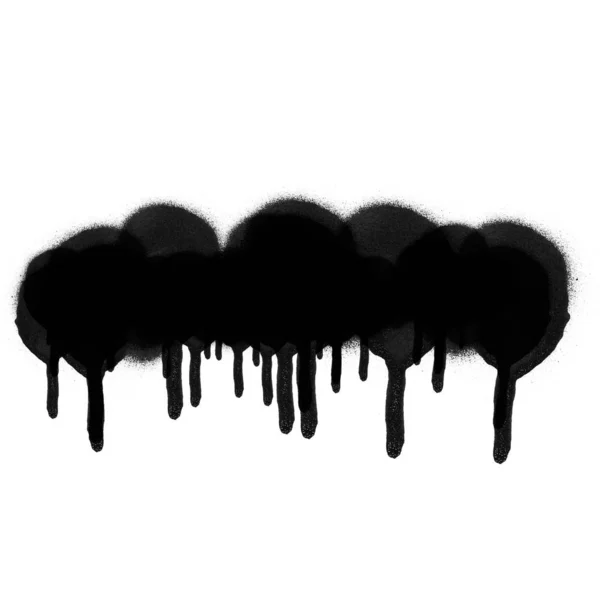 Black Spray Paint White Background — Stock Photo, Image