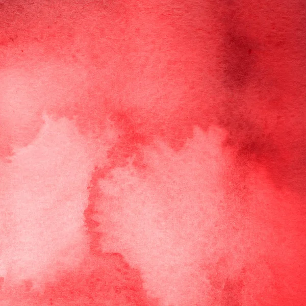 Fundo Abstrato Vermelho Com Textura Tinta Aquarela — Fotografia de Stock