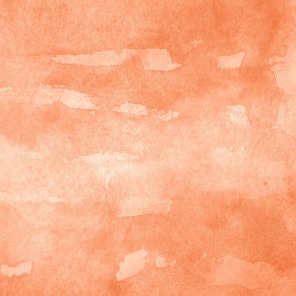 Fundo Abstrato Laranja Com Textura Tinta Aquarela — Fotografia de Stock