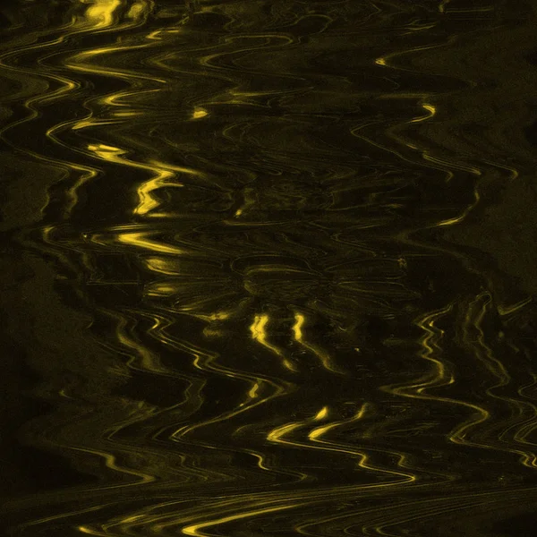 Textura Efeito Falha Tela Digital Abstrato Amarelo Preto — Fotografia de Stock