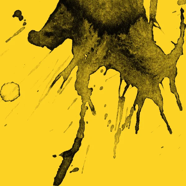 Soyut Beyaz boya doku siyah arka plan üzerine splatters