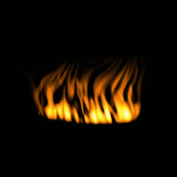 抽象的な壁紙 黒の背景の上に火 — ストック写真