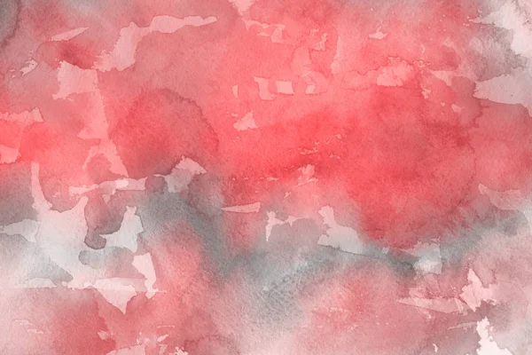 Rote Aquarellfarbe Auf Papier Abstrakten Hintergrund — Stockfoto