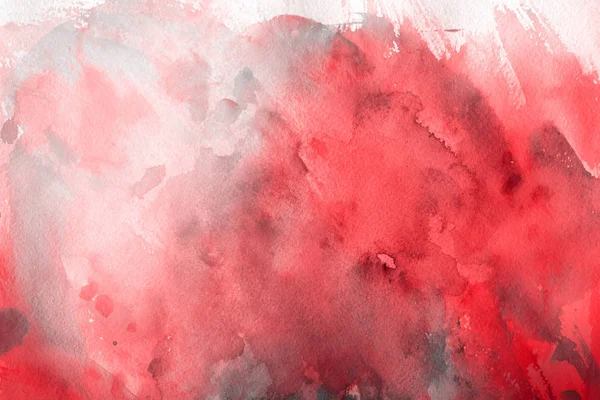 Rote Aquarellfarbe Auf Papier Abstrakten Hintergrund — Stockfoto