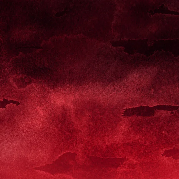 Fundo Abstrato Vermelho Com Textura Tinta Aquarela — Fotografia de Stock
