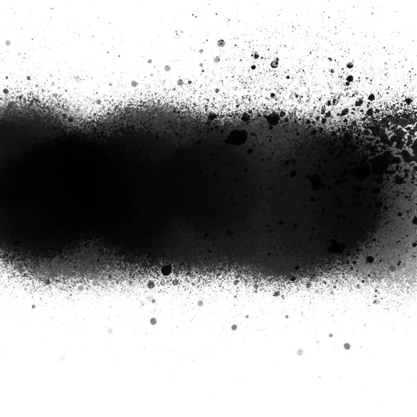 Tinta Spray Preto Fundo Branco — Fotografia de Stock
