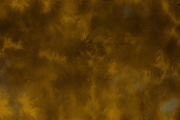 Acuarela Oro Pintura Sobre Papel Fondo Abstracto — Foto de Stock