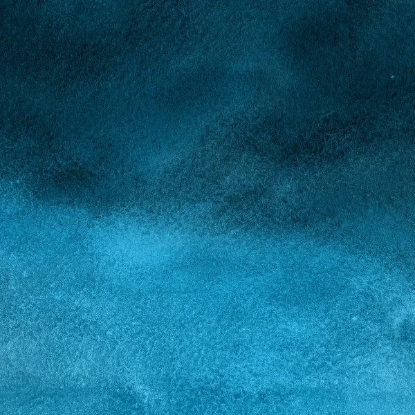Donker Blauwe Achtergrond Met Aquarel Verf Textuur — Stockfoto