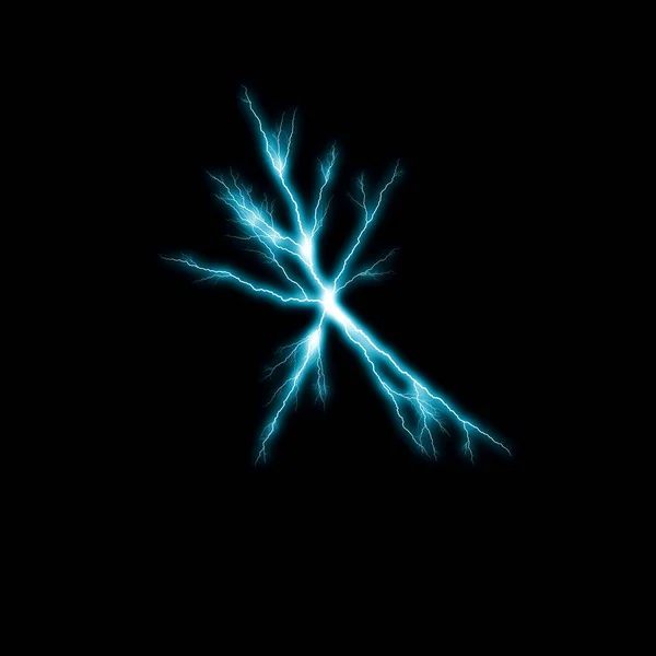 Абстрактні Шпалери Блискучою Блискавкою Темному Фоні — стокове фото