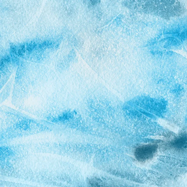 Fundo Azul Com Textura Tinta Aquarela — Fotografia de Stock