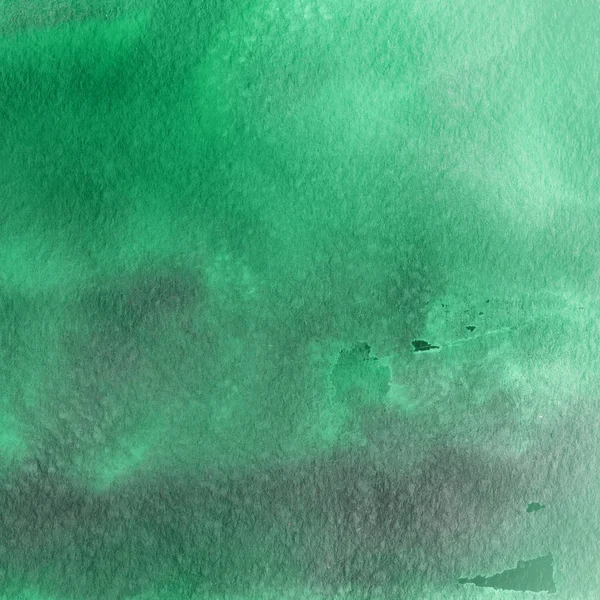 Fundo Abstrato Verde Com Textura Tinta Aquarela — Fotografia de Stock