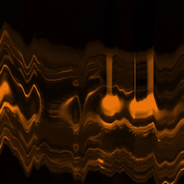 Abstracte Digitaal Scherm Glitch Effect Textuur Oranje Zwart — Stockfoto