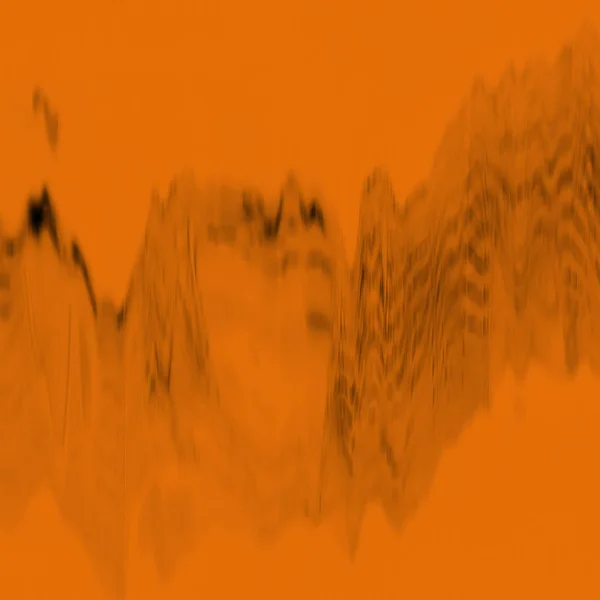 Abstract Digital Screen Glitch Effect Texture Orange Black — Stock Photo, Image