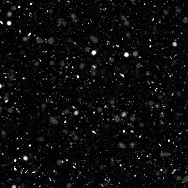 abstract wallpaper with falling snow on black background