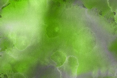 Kağıt arka plan üzerinde yeşil suluboya boya