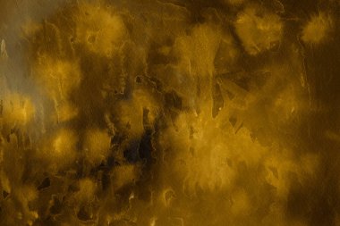 Kağıt arka plan üzerinde altın suluboya boya