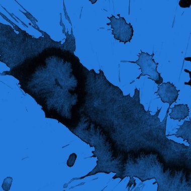 mavi arka plan doku soyut siyah boya splatters