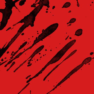 kırmızı arka plan doku soyut siyah boya splatters