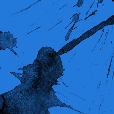 mavi arka plan doku soyut siyah boya splatters