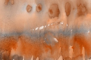 Kağıt arka plan üzerinde turuncu suluboya boya