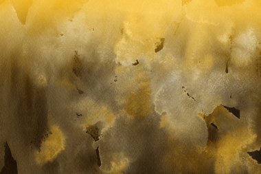 Kağıt arka plan üzerinde altın suluboya boya