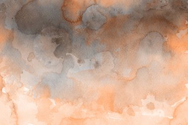 Kağıt arka plan üzerinde turuncu suluboya boya