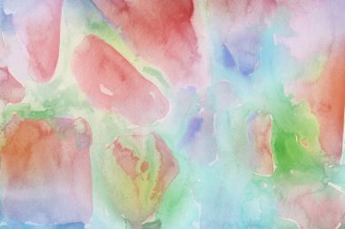 Kağıt arka plan üzerinde renkli sulu boya boya